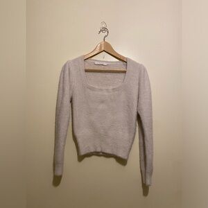 Astr Soft Cream Crew Neck Sweater. Size S